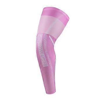 Pinkfarbene XL Sport-Knieschoner, Kompressionsmanschetten, 2er-Pack für Basketball und Volleyball