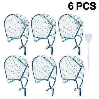 6 Pieces Tipping Cap Highlight Hair Cap Salon Hair Coloring Dye Cap