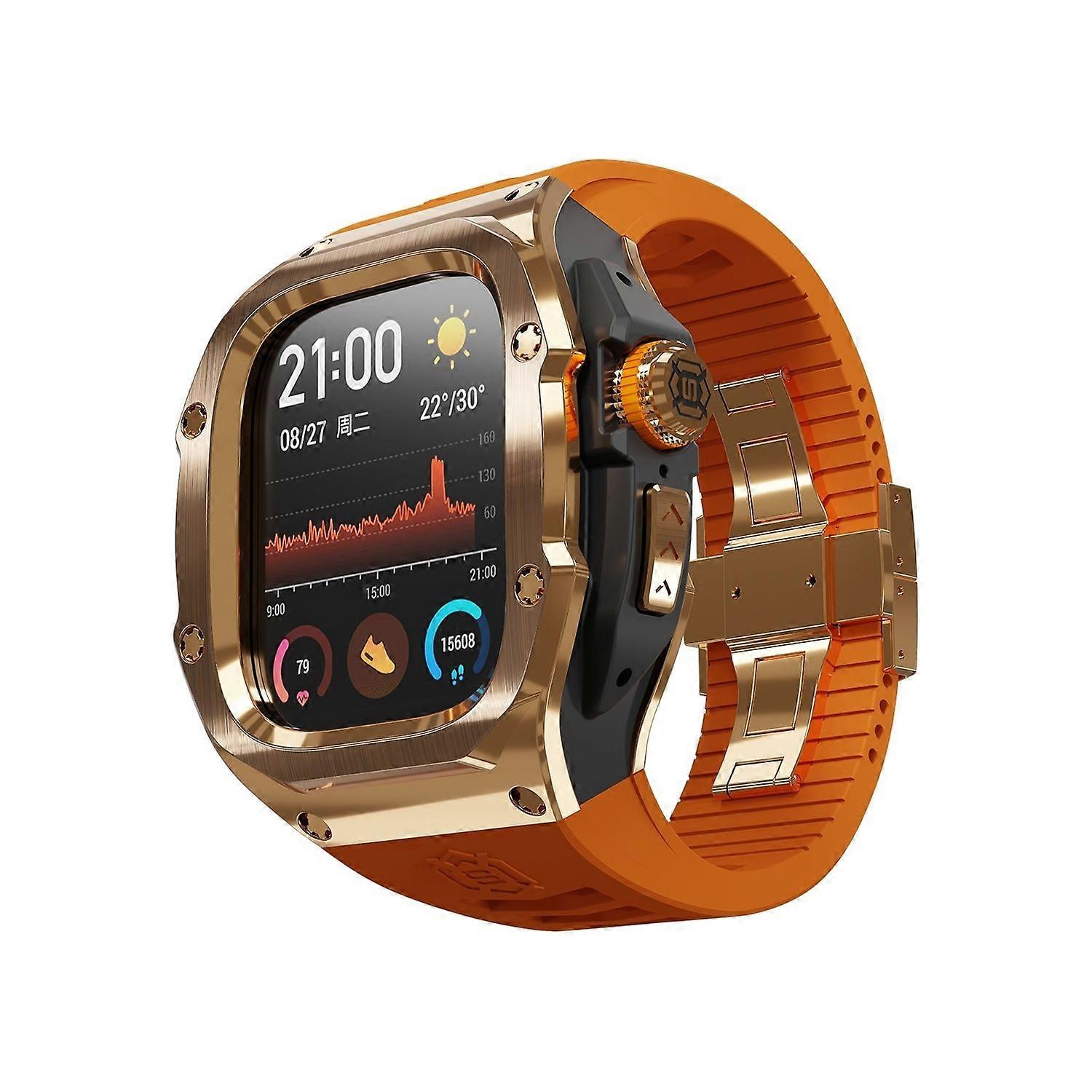 Smartwatch band, metal case for Apple Watch Ultra 2 / 1 49mm, silicone TPU