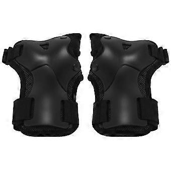 Skiing Wrist Support Palm Guard Compatible with Skiing Roller Snowboarding Skating Sports Black PVC Polyester
