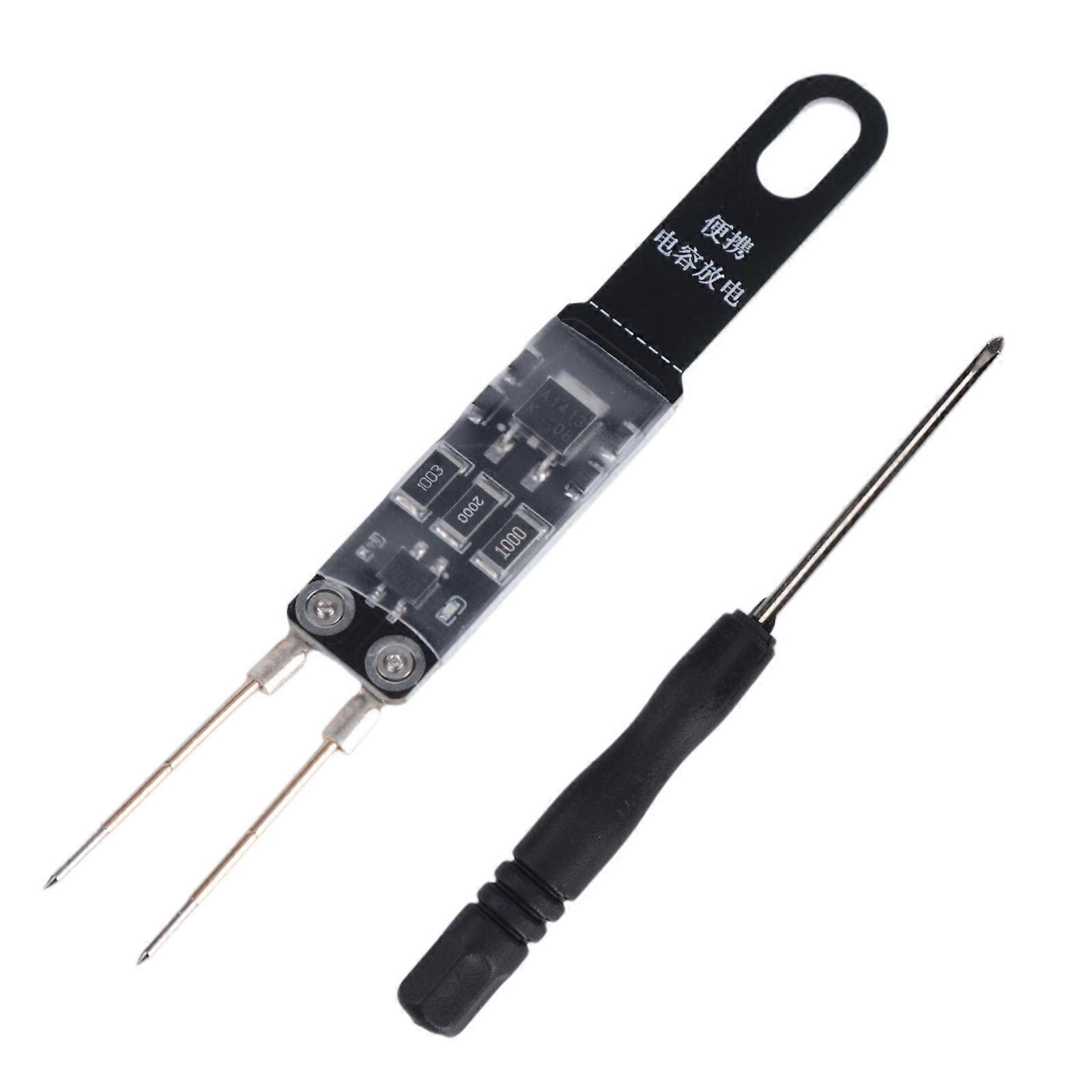 Professional Capacitor Discharger Tool For Electricians With Safe Discharging Function And Solid Construction Multicolor