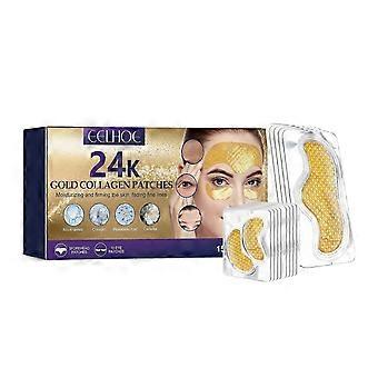 24K guld panderynkeplaster - fugtgivende, opstrammende, reducerer fine linjer og mørke rande