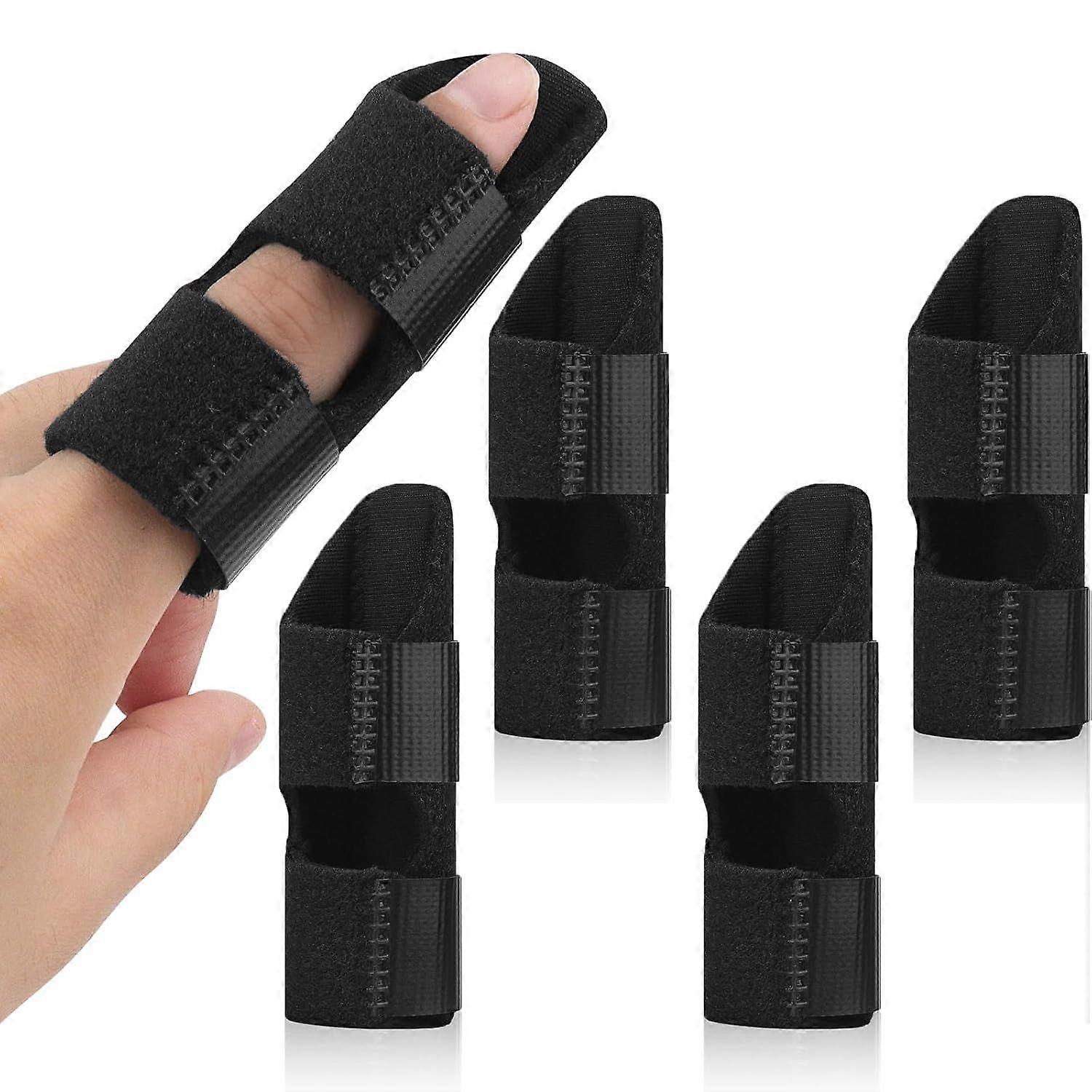 5PCS Trigger Finger Splint, Adjustable Finger Braces Joint Stabilizer - Mallet