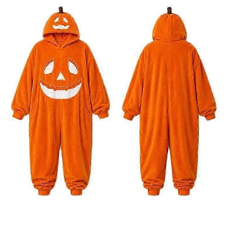 Combinaison citrouille d'Halloween à capuche