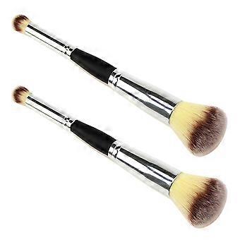 2pcs Dual Ended Blending Brushes Women Makeup Loose Powder Brushes Cosmetic Tools