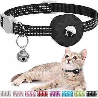 Airtag Cat Collar, Kitten Collar Breakaway Airtag Cat Gps Collar With Airtag Holder And Bell For Girl Boy Cats