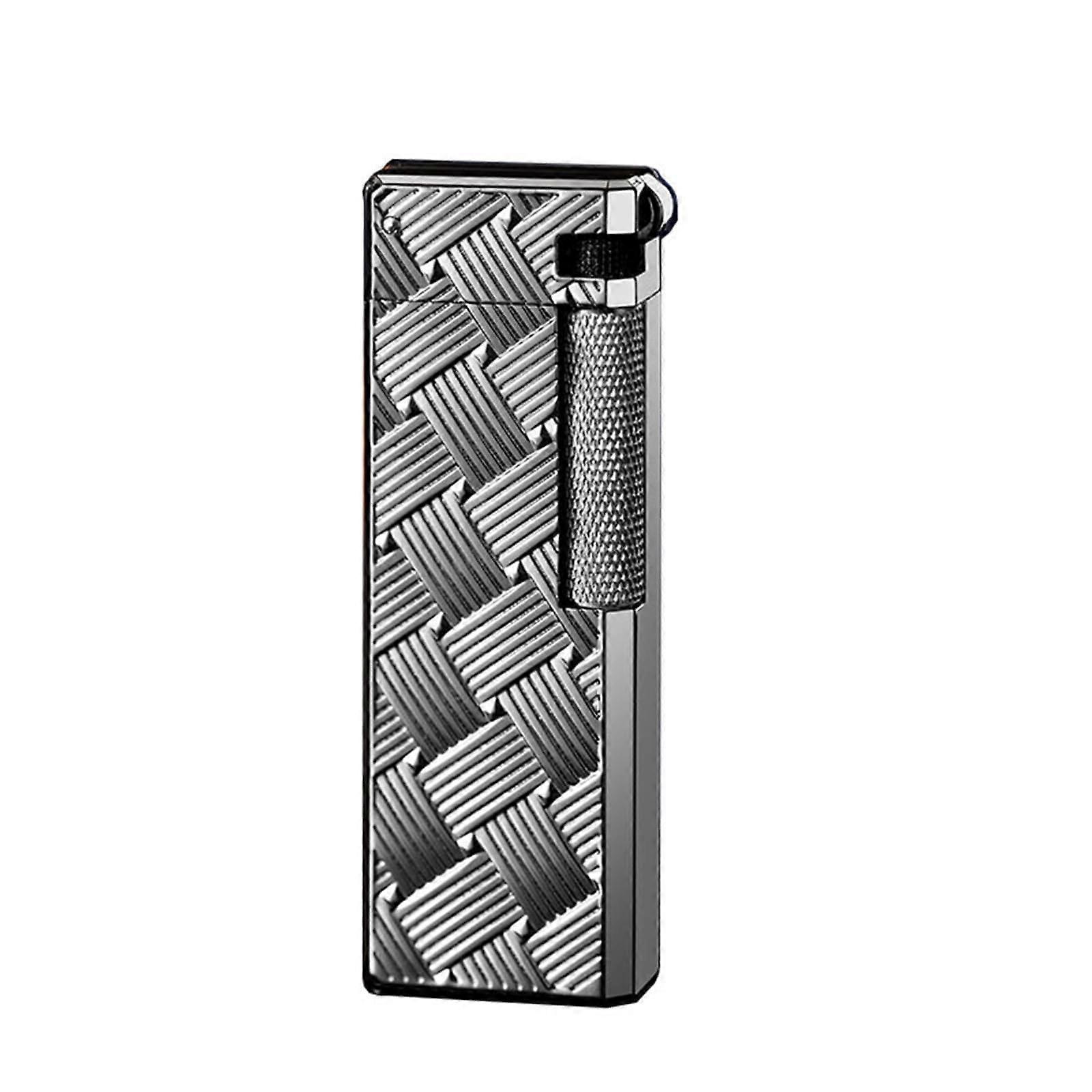 Mini Butane Torch Lighter Black 3, Adjustable Flame, SideSlide Ignition, Refillable Design
