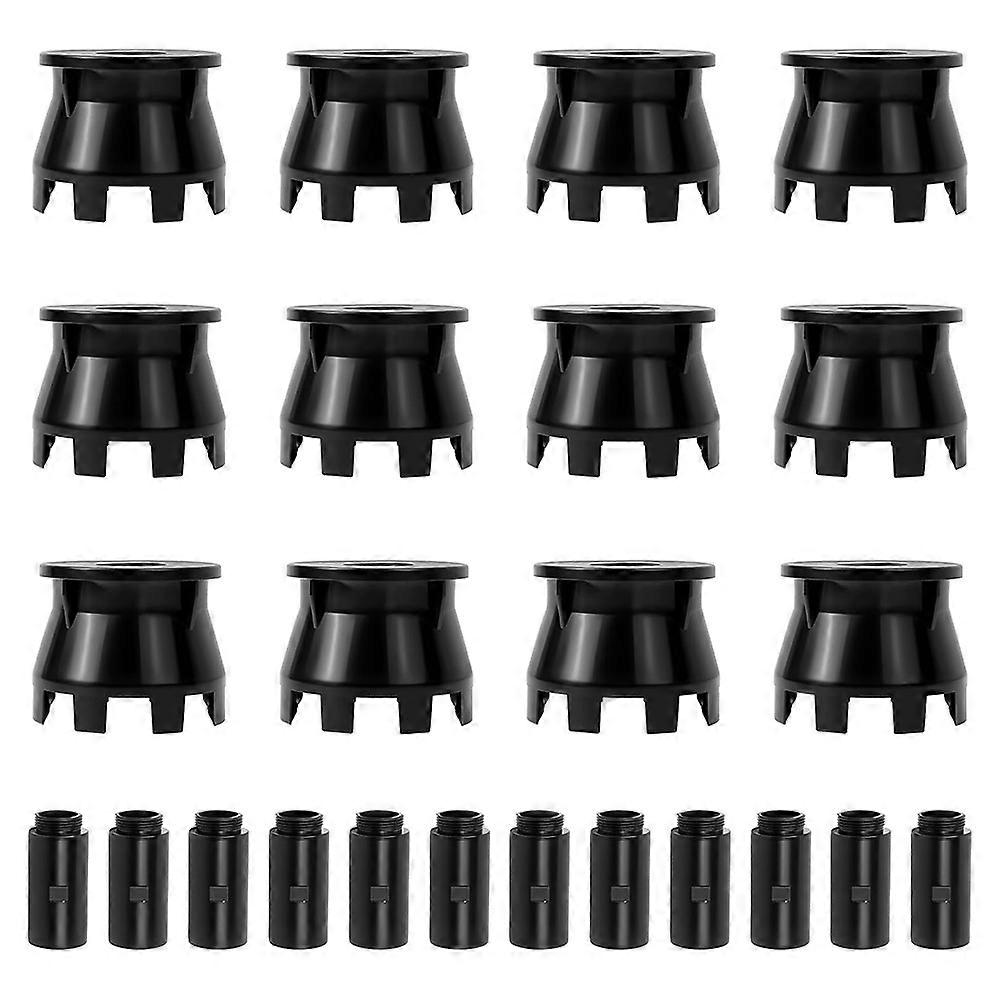 12-Pack 1.5" Pop-Up Sprinkler Riser Extension, No-Dig Stackable . No-Dig, Stackable for Custom Height Irrigation Gardens