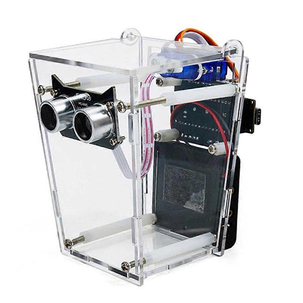 Smart Trash Can Electronic DIY Kit HXFB Graphical Programming Nano Board Ultrasonic Automatic Sensing