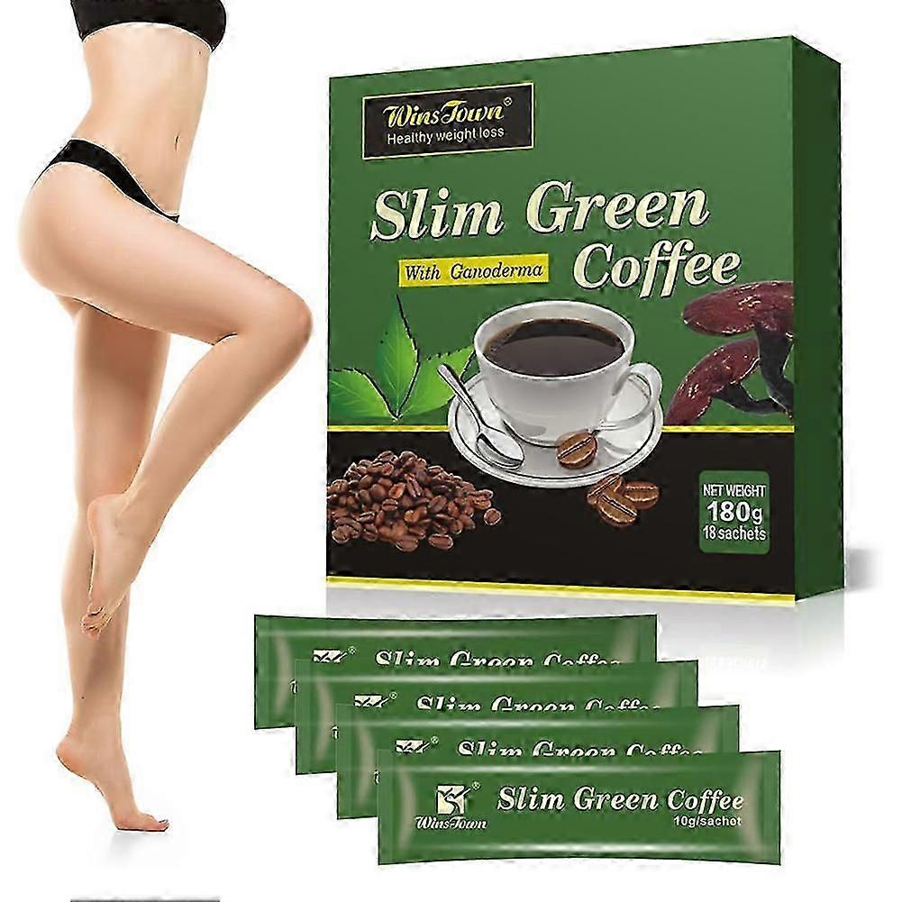 18-54 pezzi di caffè verde, caffè verde dimagrante con Ganoderma, caffè dimagrante per donne e uomini