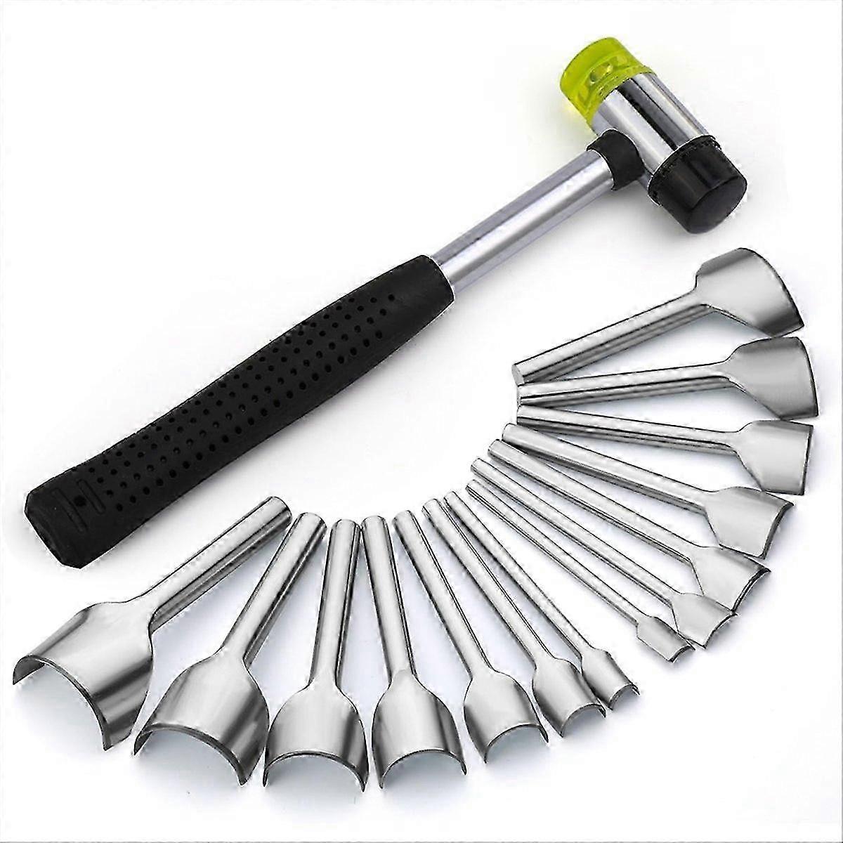 14 Sizes Corner Punch, Half-Round Punch Set