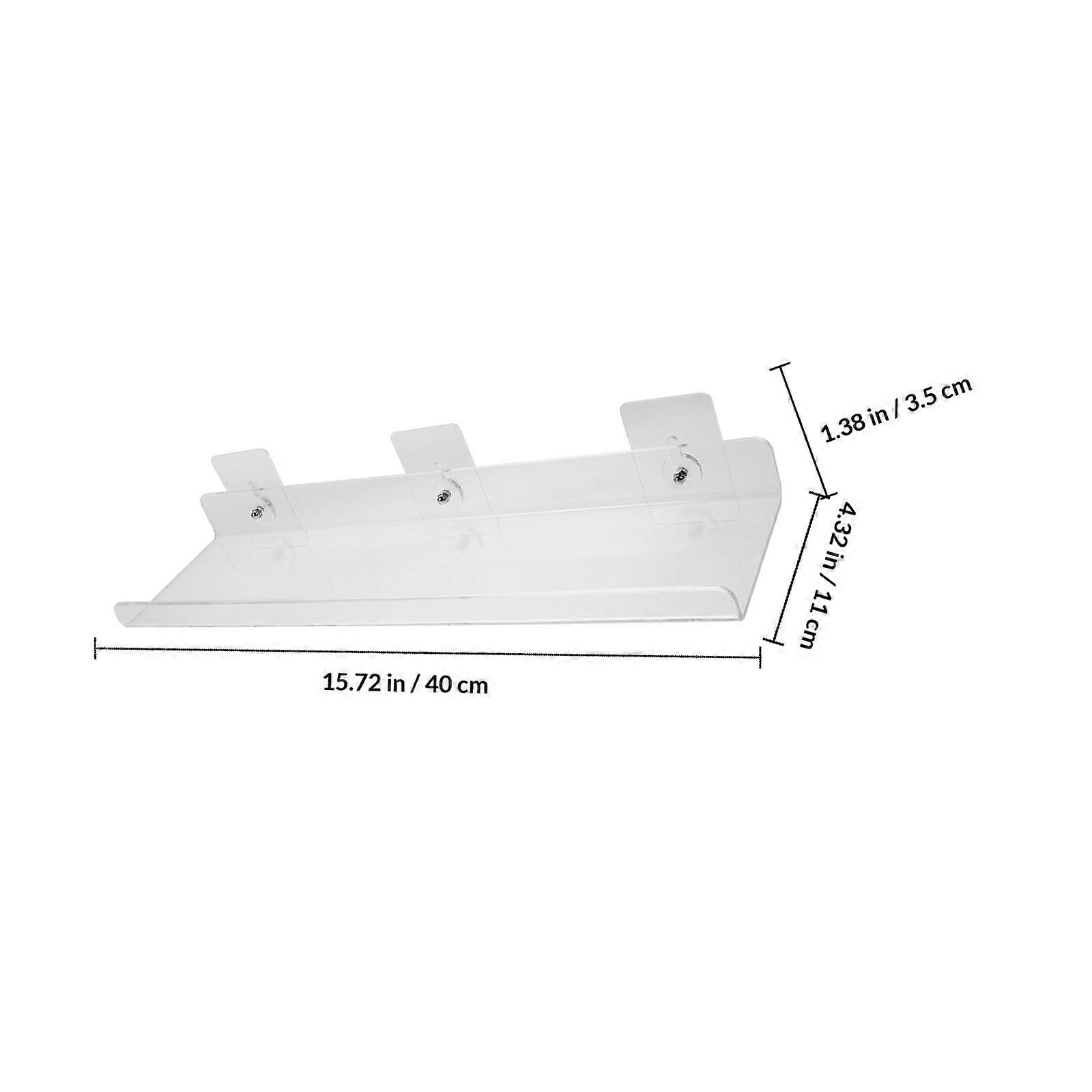 Bathroom Wall Shelf Clear Acrylic Storage Rack for Shower