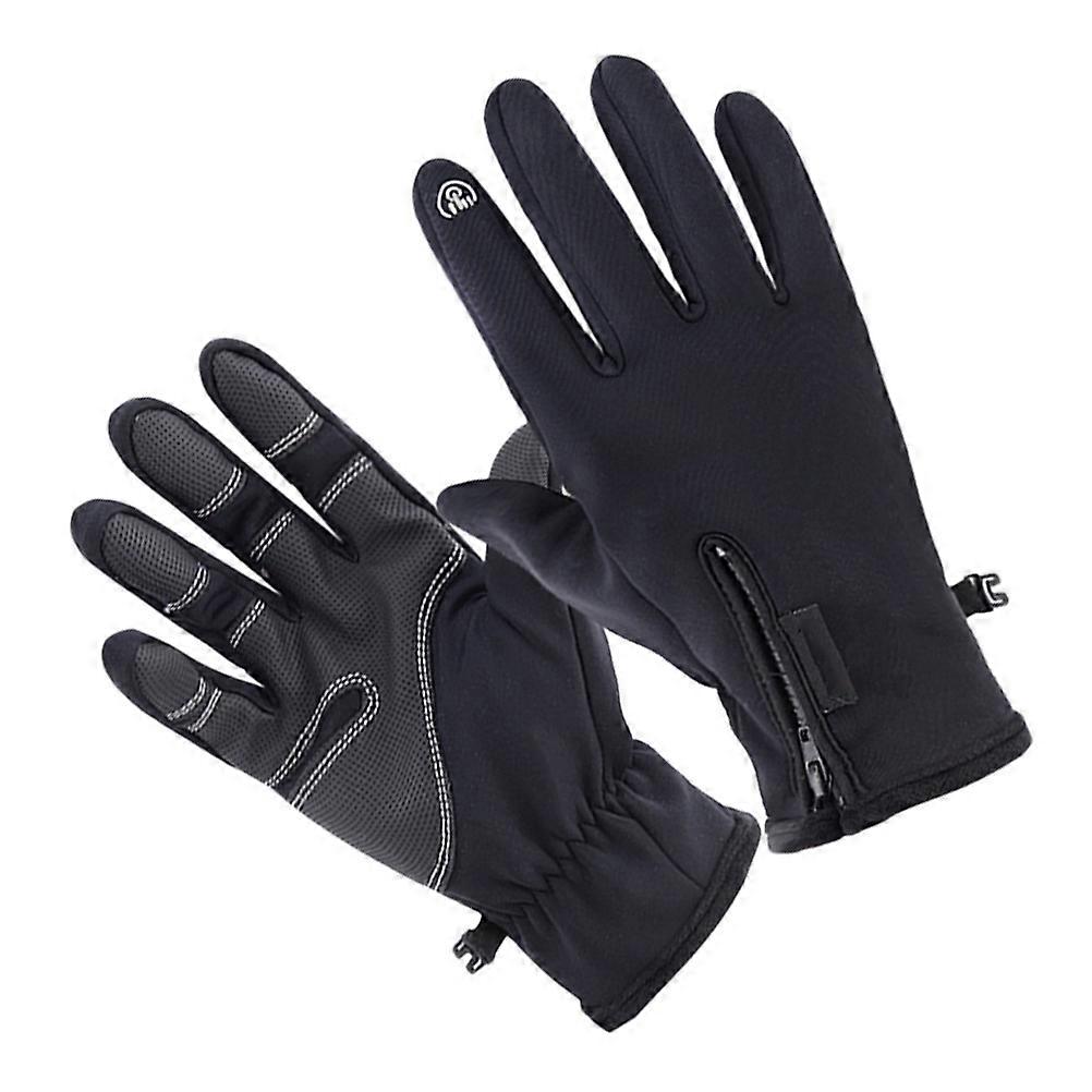 Touch Screen Gloves Winter Function 3Pairs Black Cycling Gloves