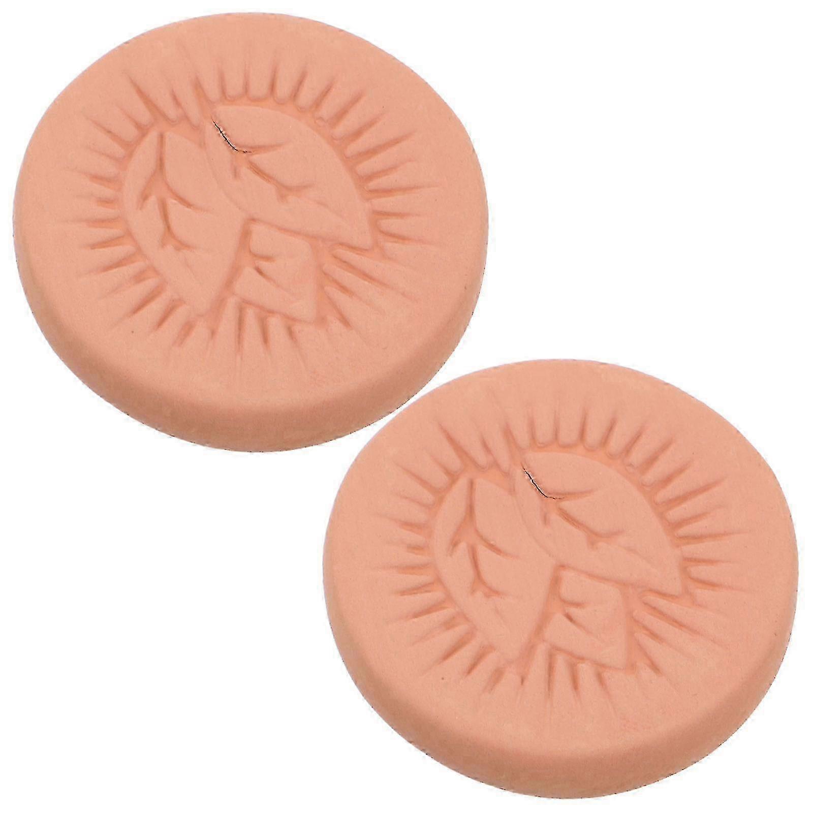 Round Clay Humidification Discs 2Pcs