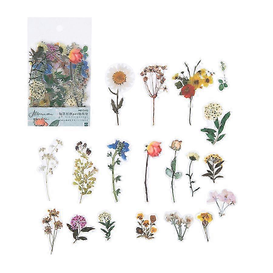 Multicolor PET Plant Sticker Pack