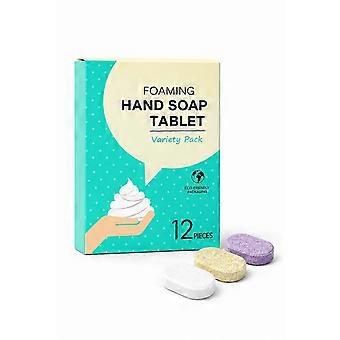 Portable Solid Hand Wash Effervescent Tablets, Individually Packed Fresh Water Foamy Tablets for Multi-Scene Use