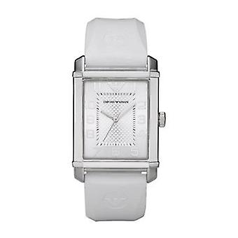 Armani classics Quartz Analog Unisex Watch with AR0498 Rubber Bracelet