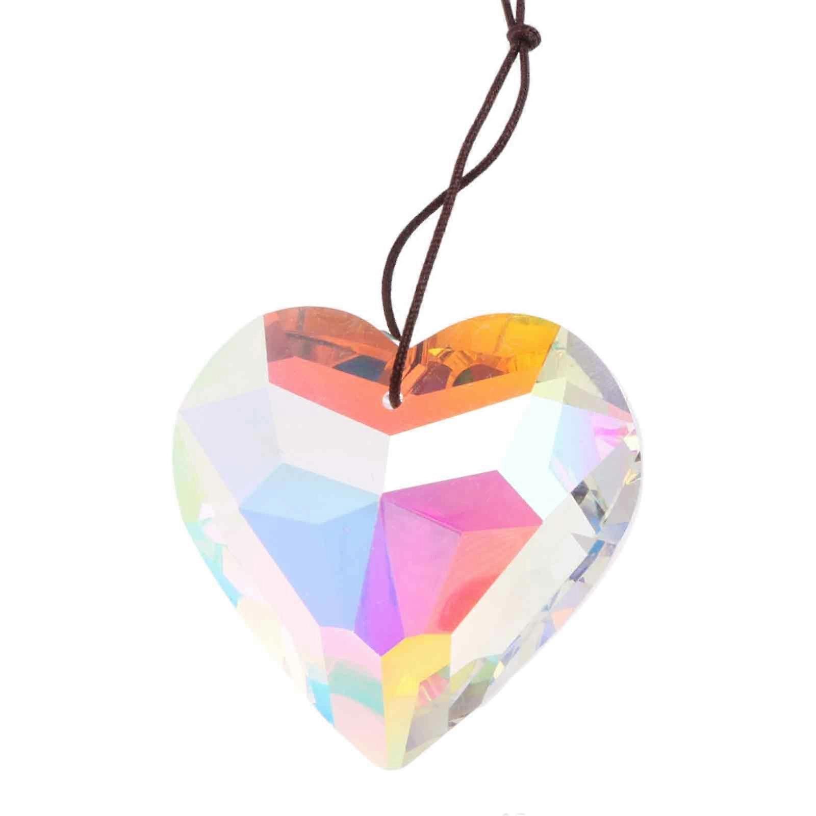Sparkling Heart-Shaped Prism Rainbow Maker for Windows