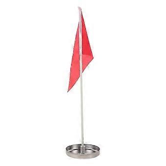 Golf Flag and Hole Putting Cup, Stainless Steel and Cloth, with Red Flag for Outdoor Practice, Compatible with Standard Golf Holes YLW