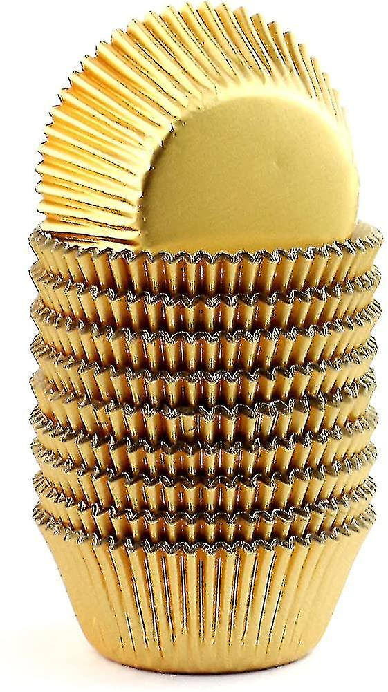 Cupcake Liner,black Foil Metallic Cupcake Liners Wrappers Baking Cups Standard