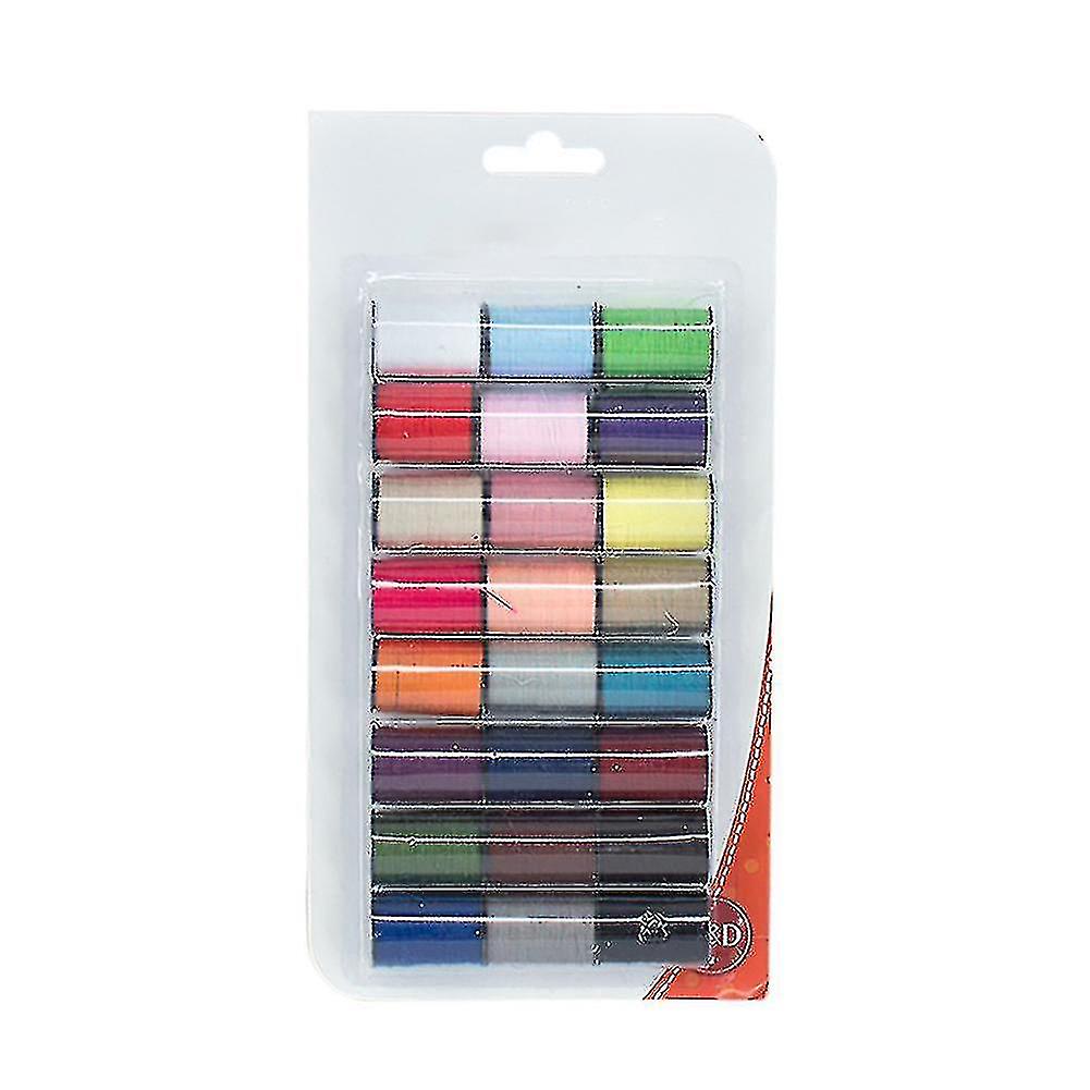 24pcs Mixed Color Household Needle Diy Handcraft Embroidery Sewing Thread Kit