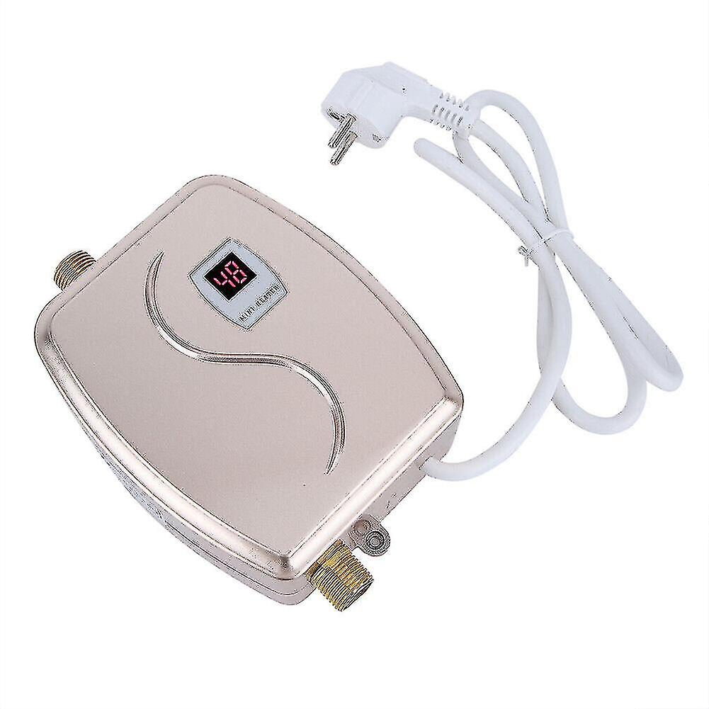 3800w Elektrisk Instant Varmt vann Tankless Dusjvarmer Under Vask Tap Kran Vintervarmer