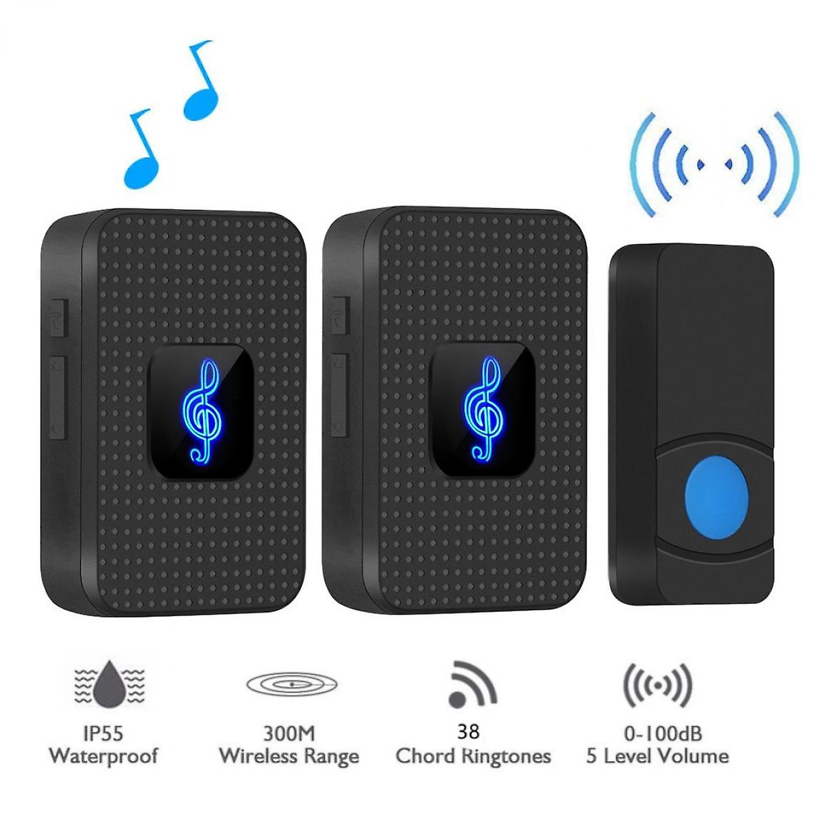First Ringer, Wireless Mini Ringer, Long Distance.(black)