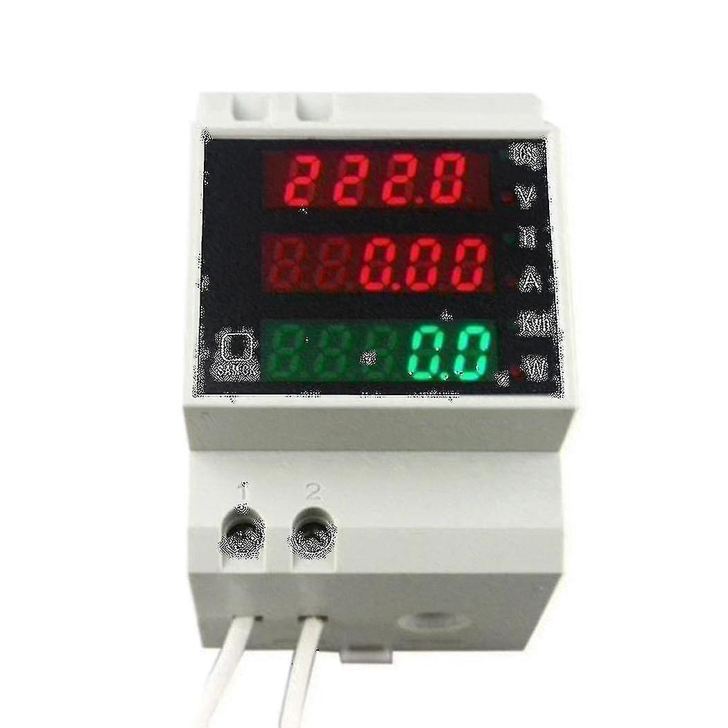 D52-2058 Wattmeter Din Rail Volt Current Meter Power Factor Digital Meter Ac80-300v Multi-function
