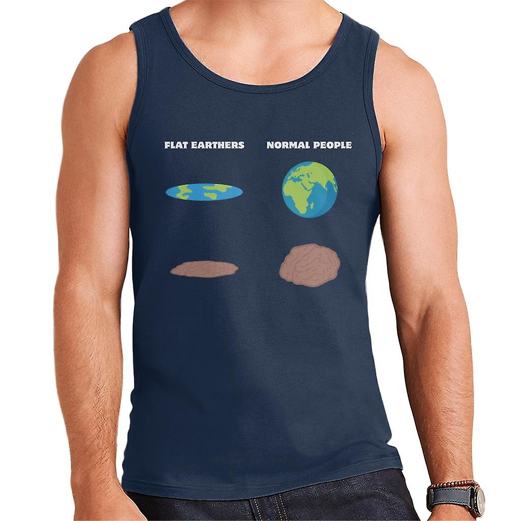 Hjernen av flat earthers flat Earth menn ' s vest