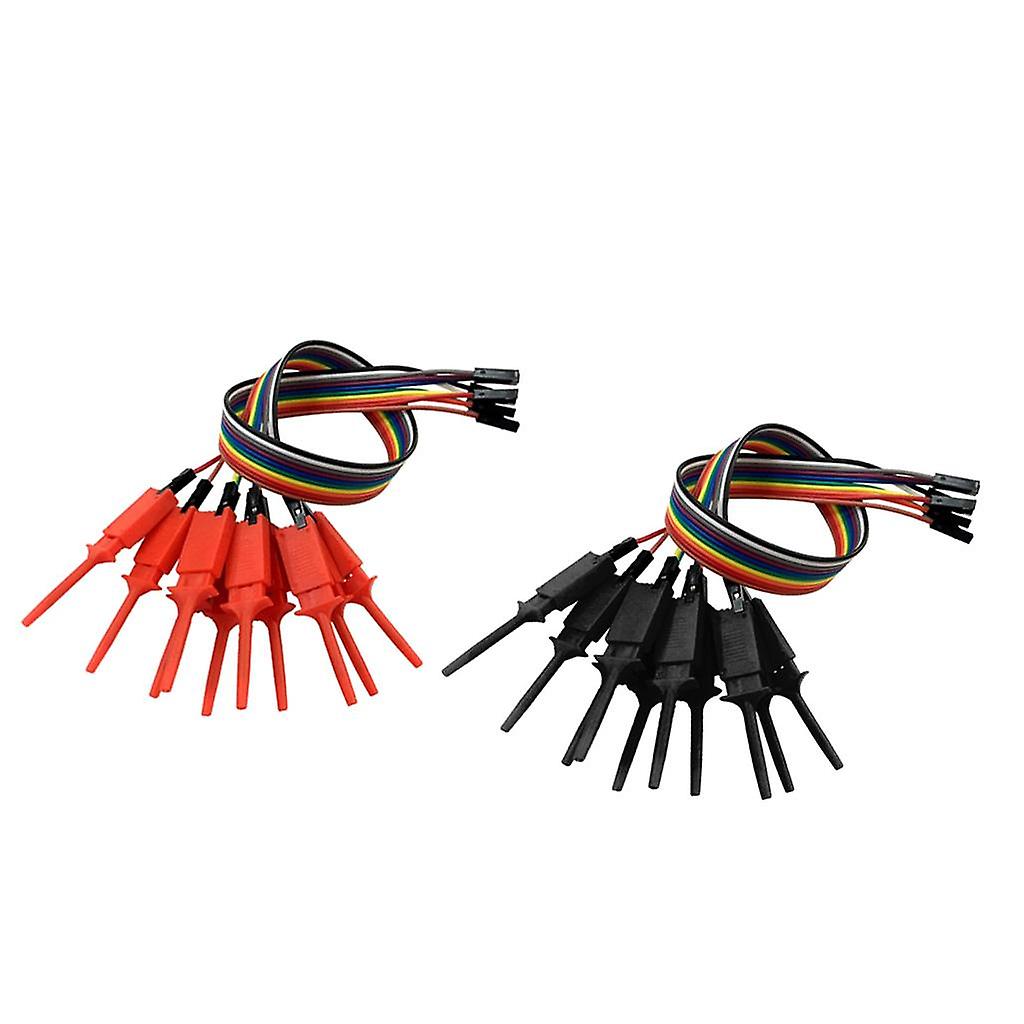 2 Pieces 10 Channels Logic Analyzer Cable Probe Test Hook Clip Line