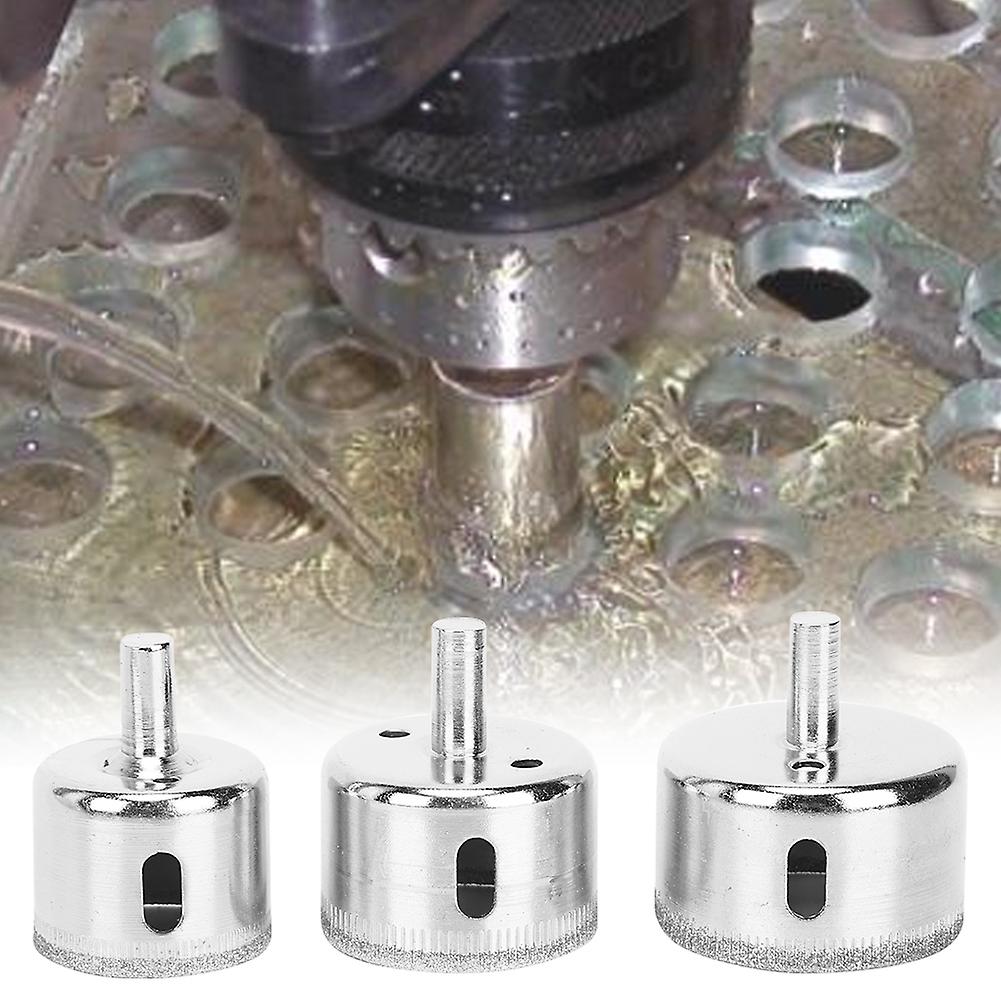 10PC Diamond Hole Saw Bit Set HSS Drill Bits 6-50mm Silver