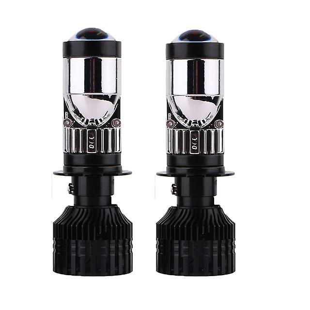 2pcs-car Headlight Mini Lens H4 H7 Mini Led Projector Turbo Fan Y10 Bulb Canbus Auto Motorcycles Headlamp High Low Beam Fog Lights