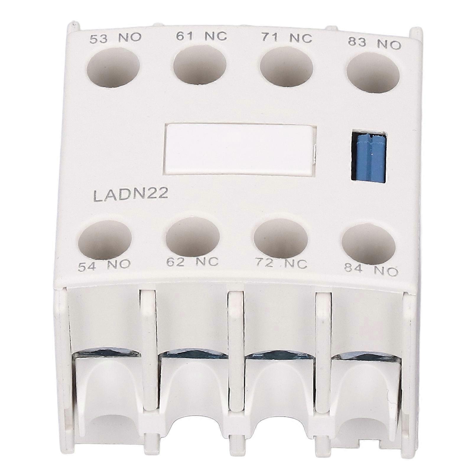 Auxiliary Switch Block Portable AC Circuit Protection Contact Module Use with CJX2 Contactor(F422(LADN22) 2NO+2NC )
