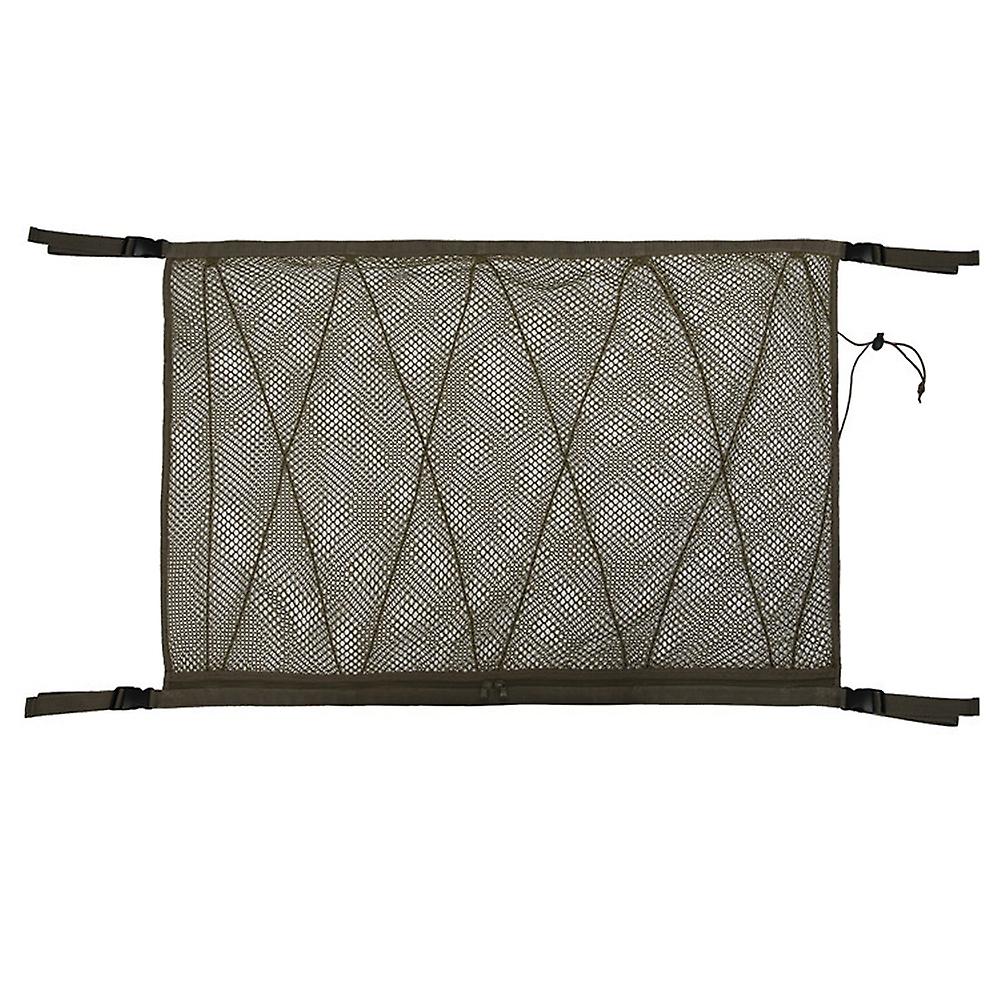 Car Ceiling Storage Bag Double-Layer Adjustable Cargo Net Sundries Organizer Interior Roof Mesh Pock