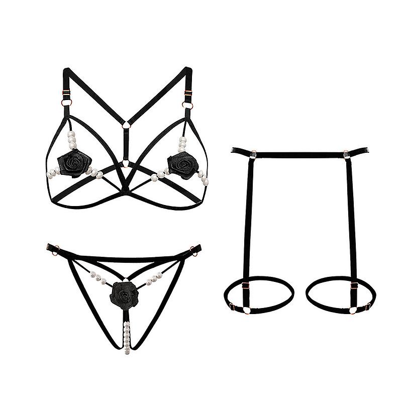 نسائي جنسي الملابس الداخلية 3 مجموعة