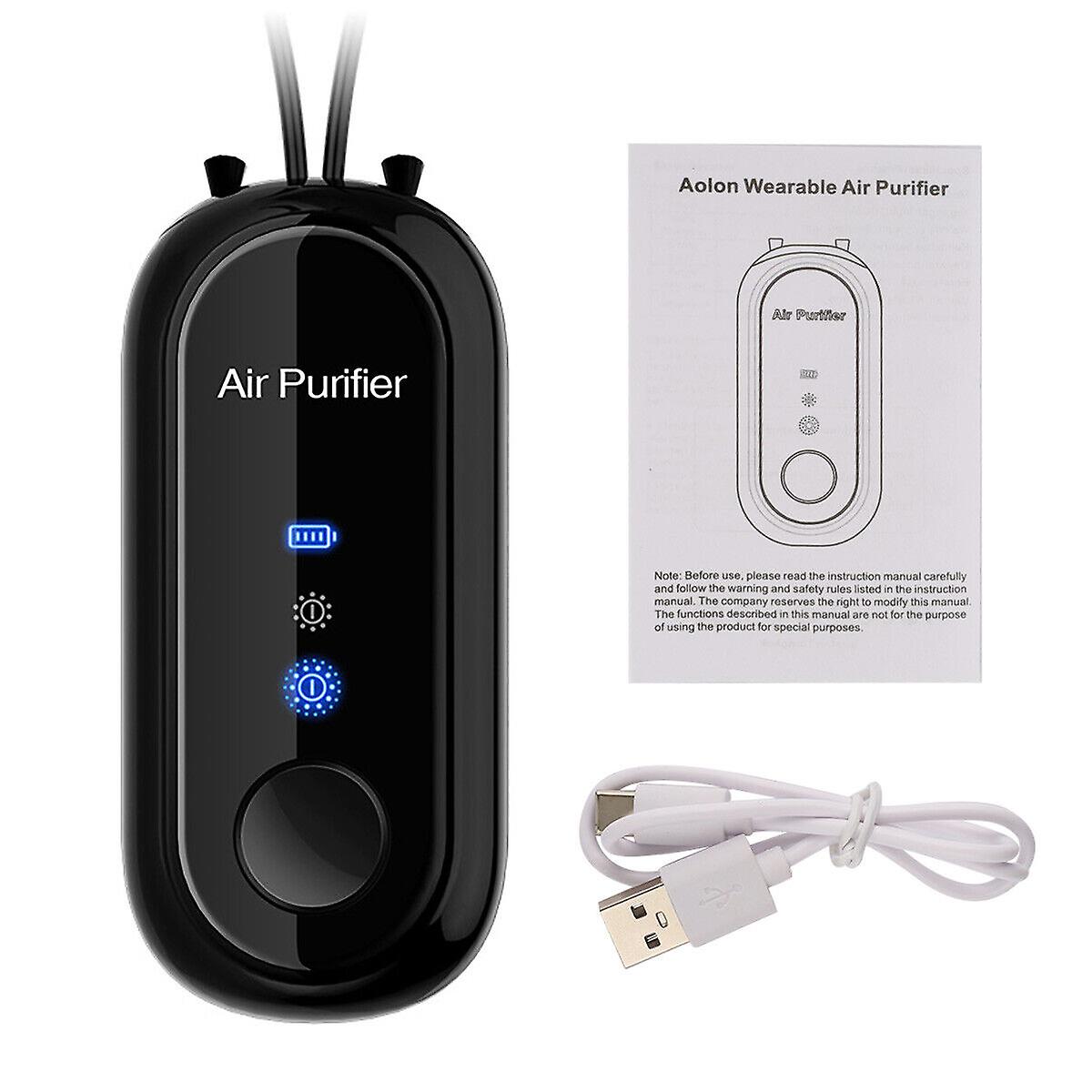 USB Mini Portable Air Purifier Necklace Wearable Personal Anion Negative Ionizer