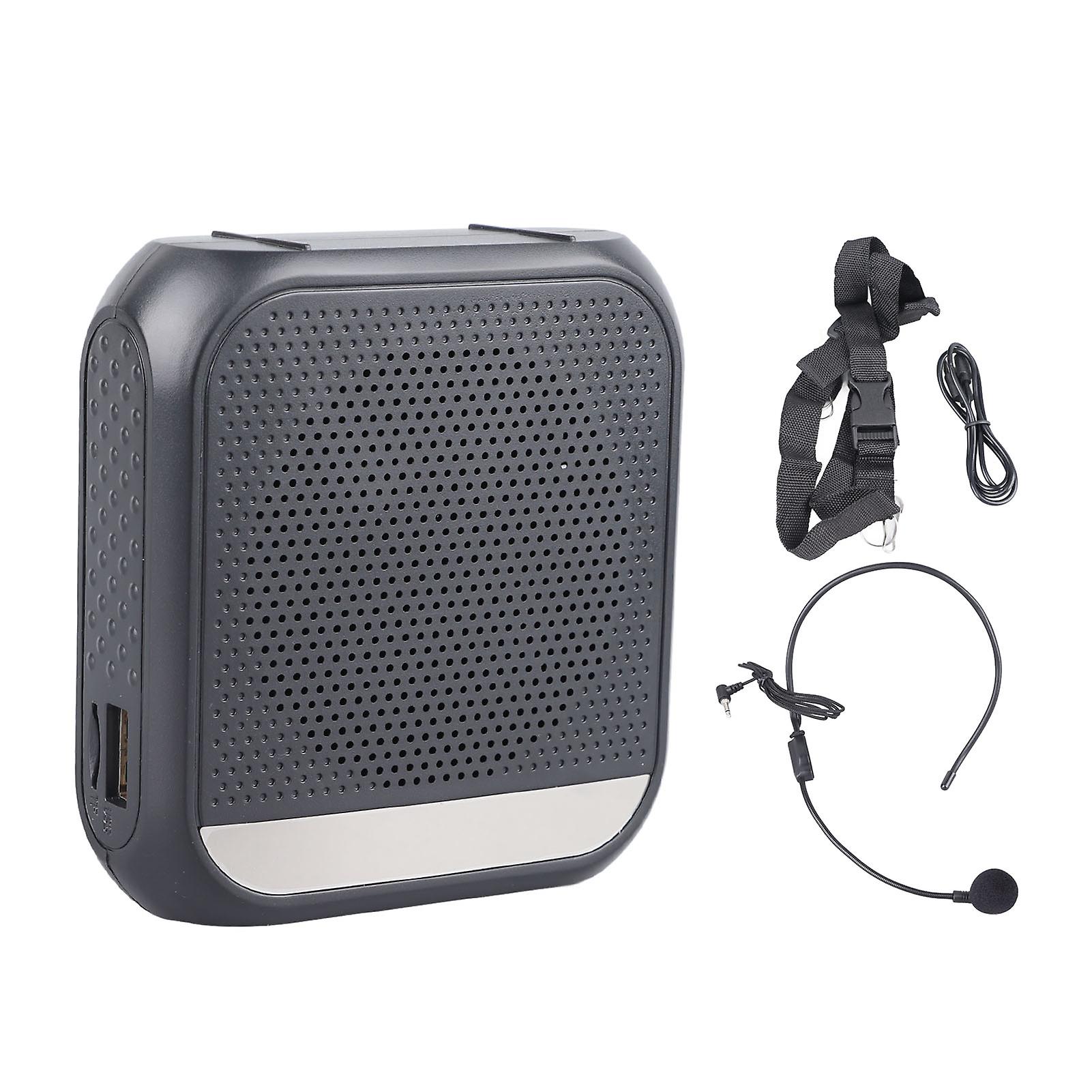 Rechargeable Voice Amplifier with Screen Display Portable Waistband PA System for Teaching and Presentations with Headset Microphone