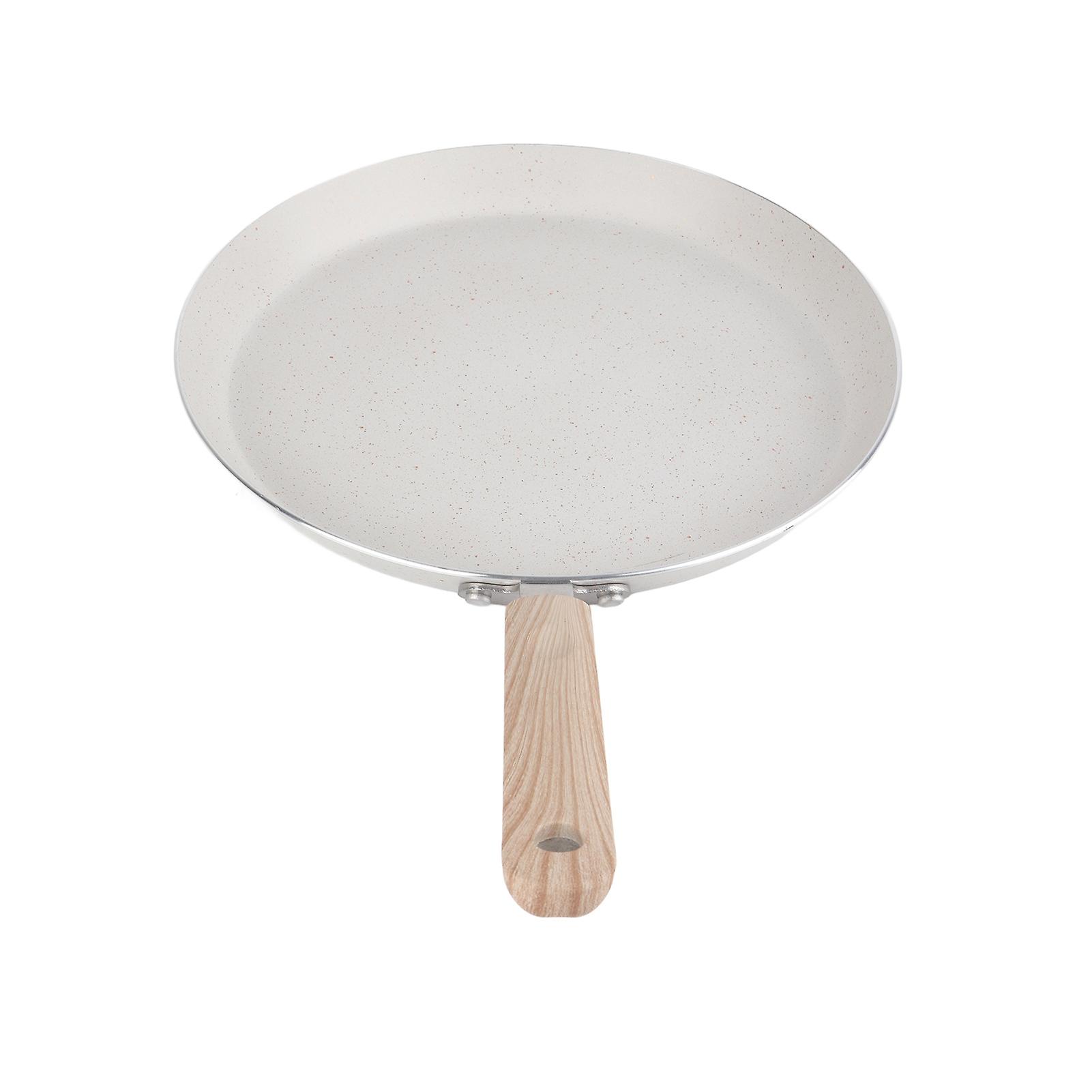 Non-stick Frying Pan with Handle, Aluminum Alloy Flat Bottom Pot for Breakfast Pancakes, 22cm