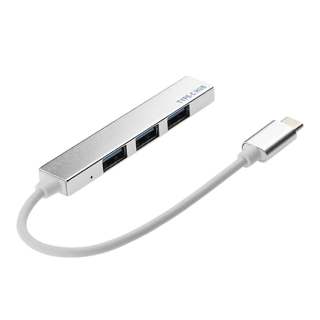 USB C Hub Type C USB 3.1 to USB 2.0 4Ports Charging Adapter Hub Silver