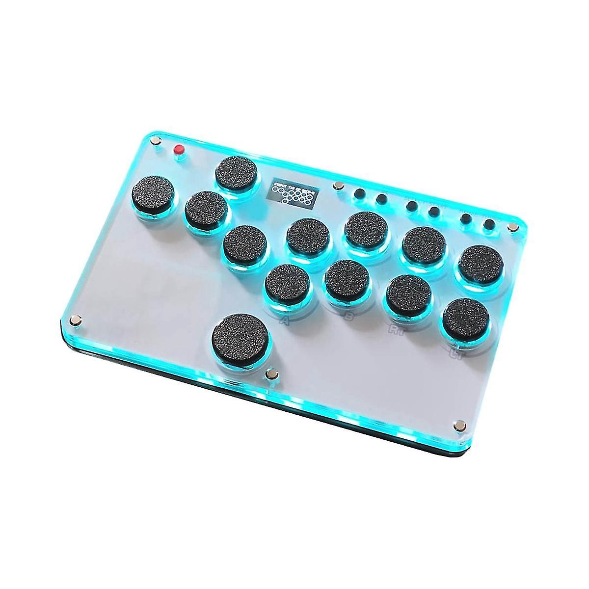 Slim Finger Joystick Full Button Arcade Fight Controller Game Controller With Light Function For Favorite Arcade Game