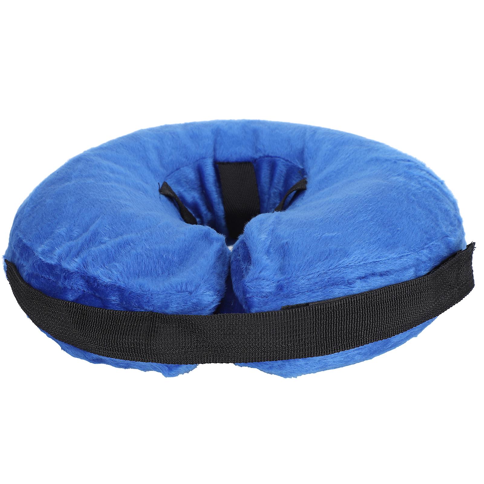 Comfortable Inflatable Dog Collar Blue L PVC Neck Protector