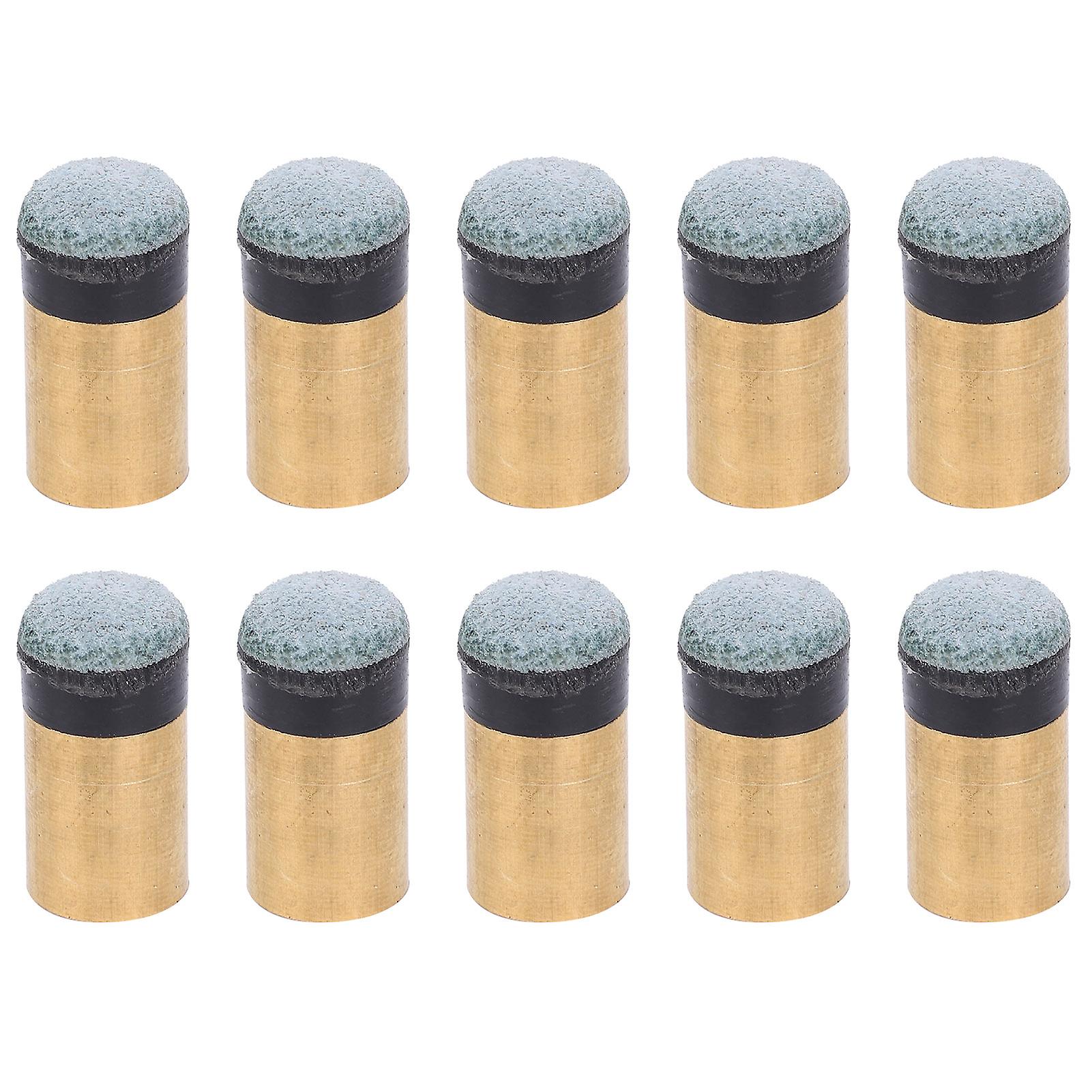 ZPSHYD 10Pcs/Bag Billiard Cue Tips, Pool Cue Tips, Pool Cue Nine Balls Club Replacement Screw Tips Billiard Ball Accessories(12MM)