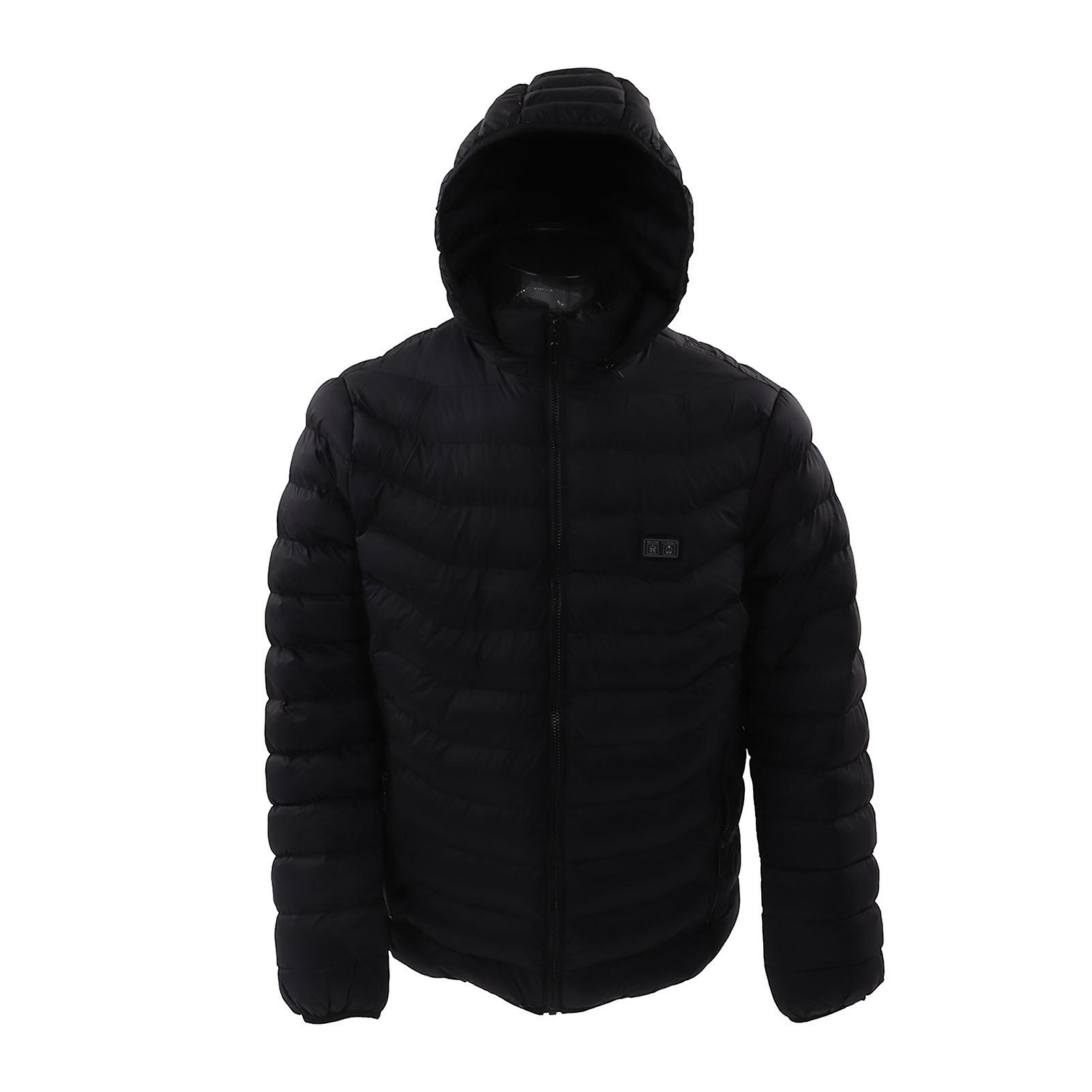 USB Electric Carbon Fiber Heating Coat 11 Zone Dual Control 3 Levels Heat Thermal Jacket XL