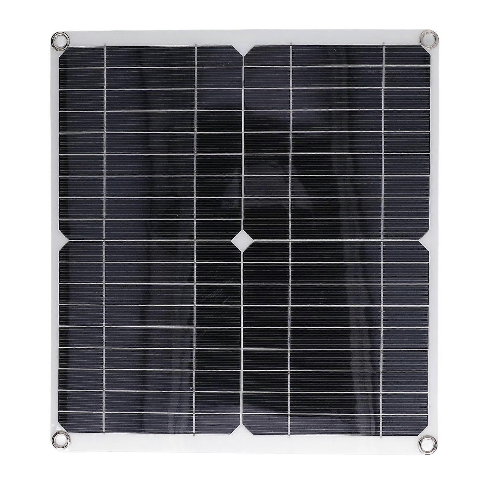 Solar Panel Kit Mono Intelligent Protection Flexible Solar Panel with 100A Controller for Off Grid System 25W 15V