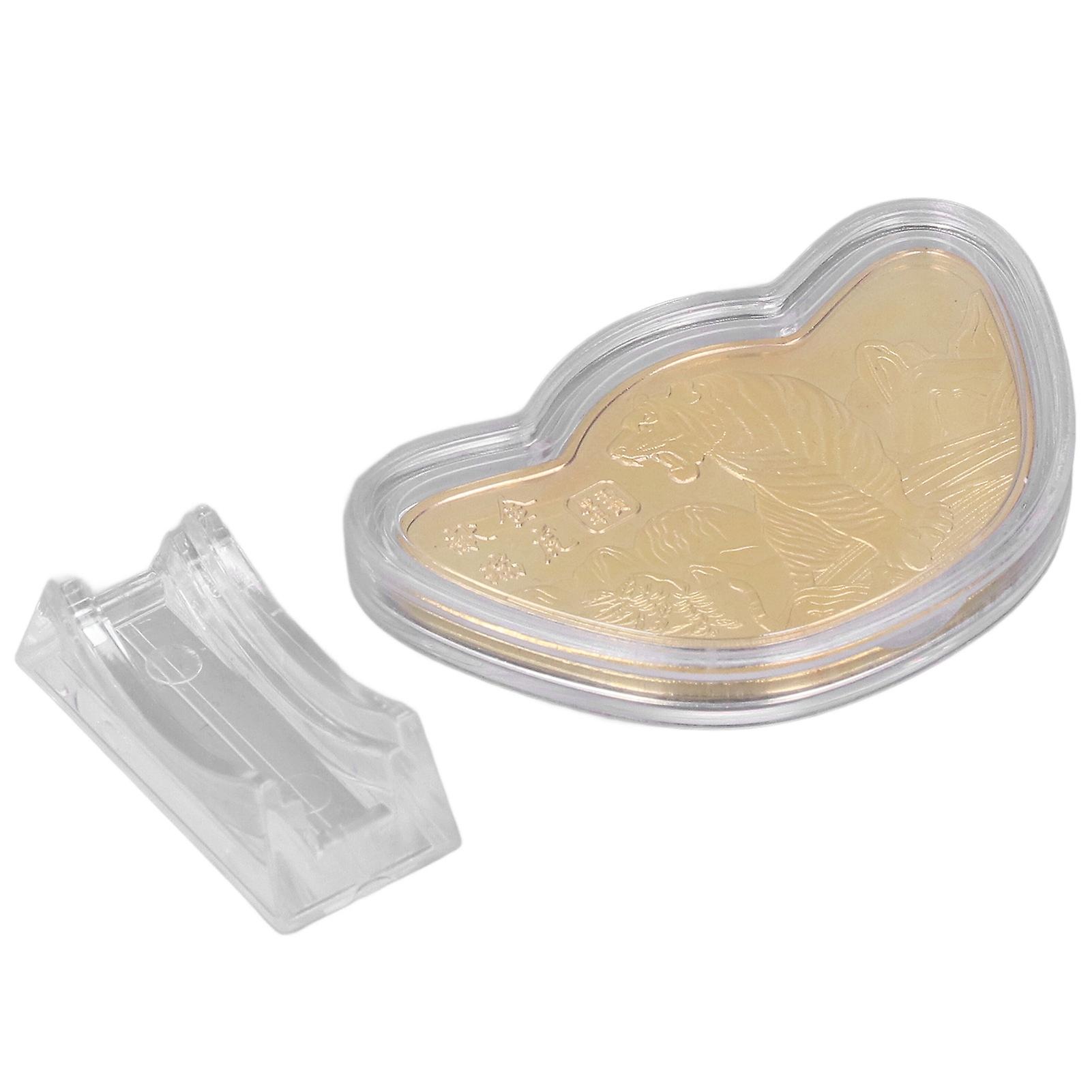 2022 Year of Tiger Commemorative Coin, Double-Sided, 9x7cm