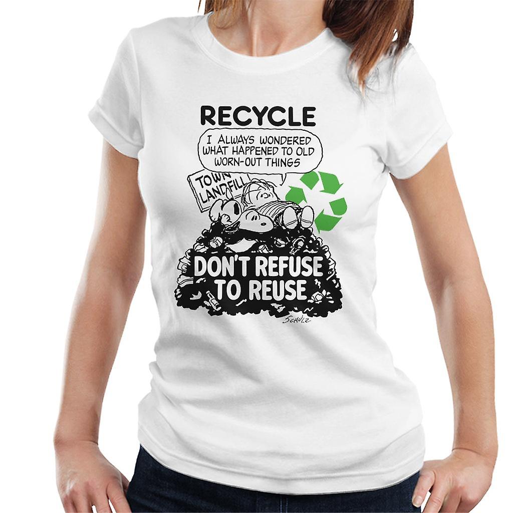 Peanuts Snoopy Dont Refuse To Reuse Women's T-Shirt