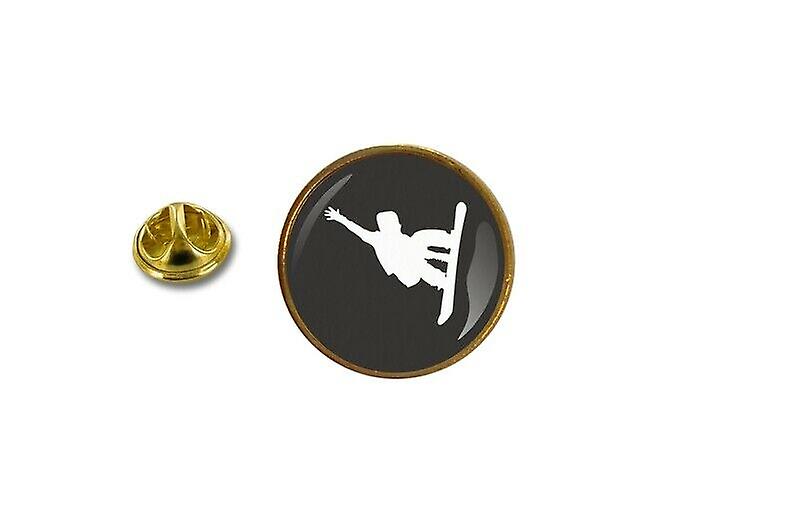 pine pine pine badge pin-apos;s metal with butterfly claw snowboard snow ref2