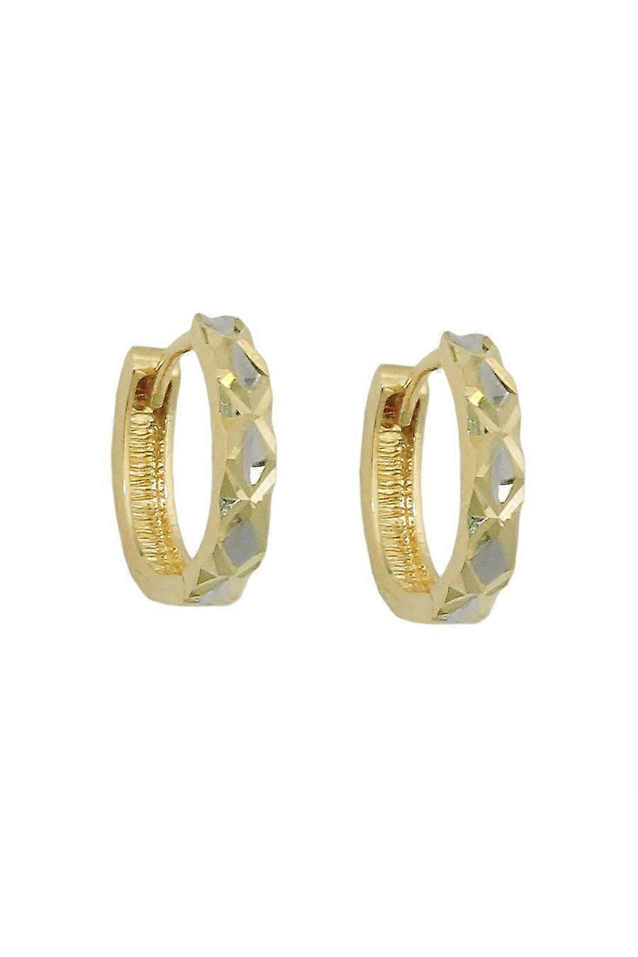 Hoop Earrings Bicolor 9k Gold - Gl431440