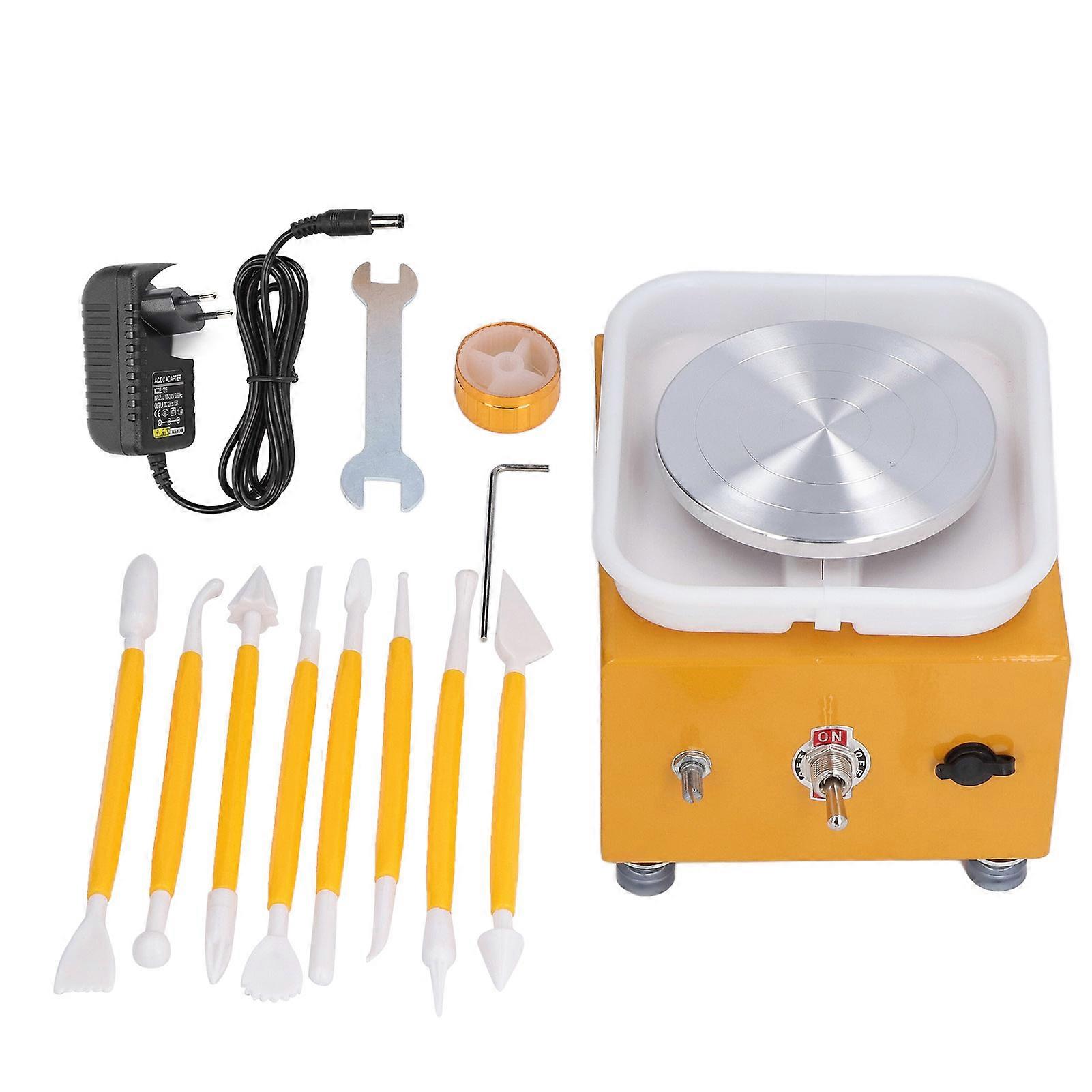 Pottery Wheel, Mini Water Basin, Miniature Children's Teaching Machine, Embryo Drawing Machine, EU Plug