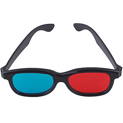Lightweight Red Blue Cyan Plastic Frame 3D Glasses for Anaglyph Movie Game DVD